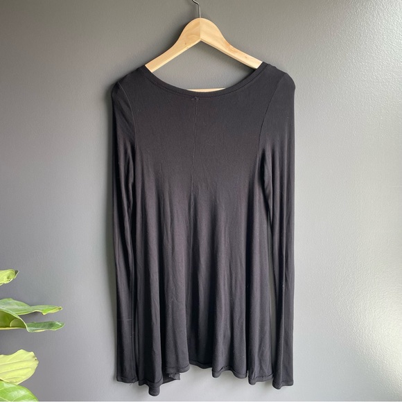 Free People Women Thermal Long Sleeve Shirt Top with Scoop Neck Size Extra Small - Picture 3 of 4
